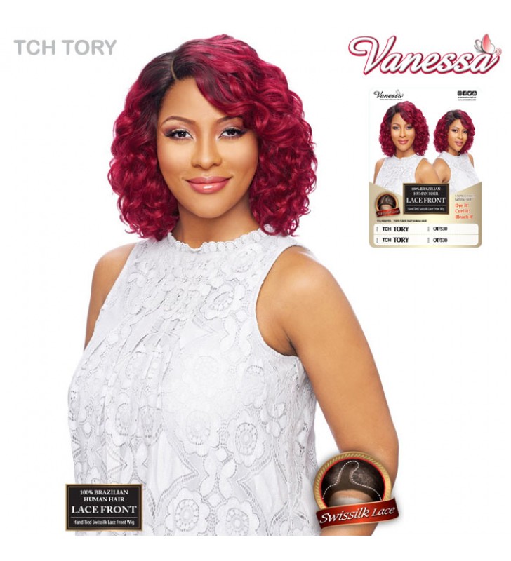 Vanessa 100 Brazilian Human Hair Swissilk Lace Front Wig Tch Tory 1442